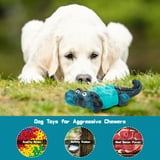 Aelflane Indestructible Dog Toys for Aggressive Chewers, Durable Chewing Toy for Large Breeds, Blue