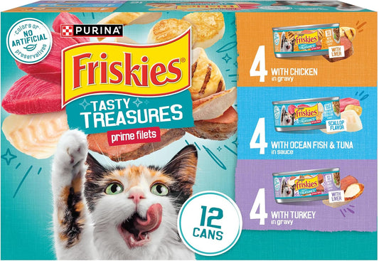 Purina Friskies Wet Cat Food, 12 Pack